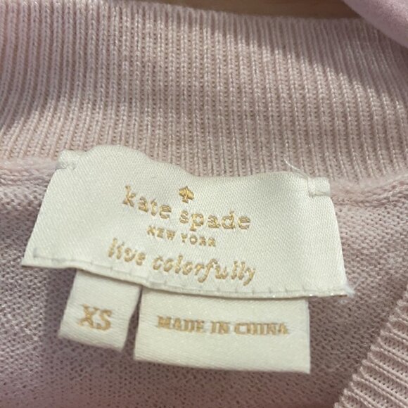 💗 Kate Spade 100% wool ruffle studded sweater - XS/0 - Picture 7 of 9